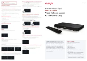 Notice AVAYA XT4300 Système de vidéo conférence