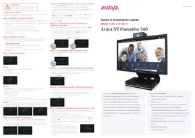 Notice AVAYA SCOPIA XT TELEPRESENCE Téléviseur