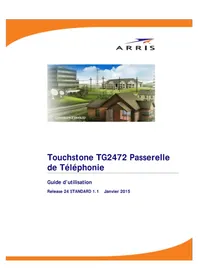 Notice Arris SURFBOARD TG2472GNA Routeur
