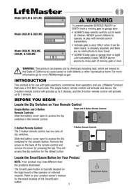 Notice LIFT-MASTER 333LM Télécommande de portail automatique