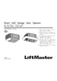 Notice LIFT-MASTER 87504267 Puerta de garaje