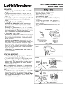 Notice LIFT-MASTER 975LM Assistant de stationnement pour garage
