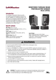 Notice LIFT-MASTER LMTBUL Sensor fotoeléctrico