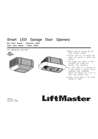 Notice LIFT-MASTER 84501 Puerta de garaje