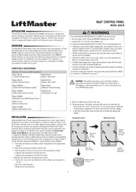 Notice LIFT-MASTER 889LM Contrôleur