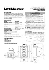 Notice LIFT-MASTER RGLCTL Feu de signalisation LED