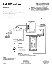 Notice LIFT-MASTER LMI5 Convertisseur électrique