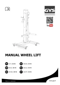 Notice GYS WHEEL LIFT Chariot élévateur manuel