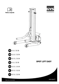 Notice GYS SPOT LIFT EASY Pont élévateur