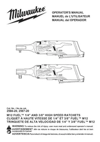 Notice MILWAUKEE M12 FUEL 256622 Clé à cliquet électrique