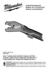 Notice MILWAUKEE M12 247121 Pelacables
