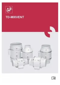 Notice Soler & Palau TDMIXVENT Ventilateur