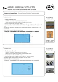 Notice GRE CIKPCO66 Couverture de piscine