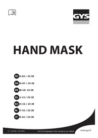 Notice GYS HAND MASK Gant de protection