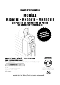 Notice LIFT-MASTER MGJ5011U Dispositif de fermeture de porte