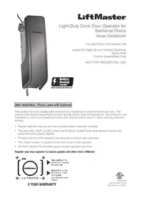 Notice LIFT-MASTER DDO8900W Portes