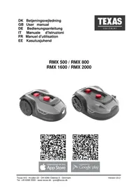 Notice Texas RMX500 Tondeuse robotique