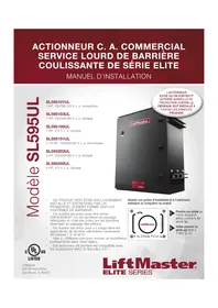 Notice LIFT-MASTER SL595UL Barrière automatique