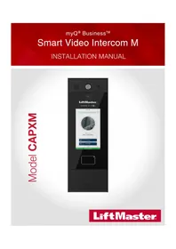Notice LIFT-MASTER CAPXM Interphone vidéo