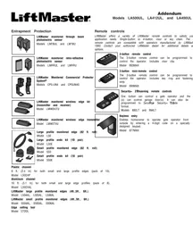Notice LIFT-MASTER LA500UL Capteur de porte/fenêtre