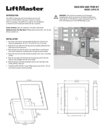 Notice LIFT-MASTER CAPXLTK Portail automatique
