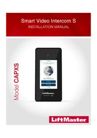Notice LIFT-MASTER CAPXS Interphone vidéo