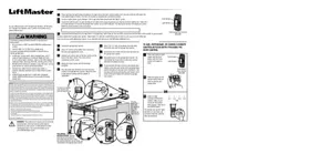 Notice LIFT-MASTER 883LMW Déclencheur à distance