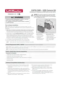 Notice LIFT-MASTER CAPXLCAM Caméra de surveillance