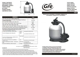Notice GRE FS550 Filtre à piscine