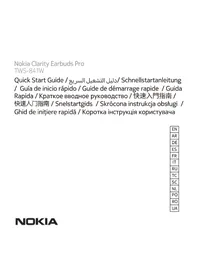 Notice NOKIA CLARITY EARBUDS PRO TWS841W Téléphone portable