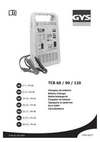 Notice GYS TCB 90 Зарядное устройство для батареек