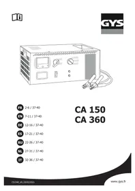 Notice GYS CA 150 Зарядное устройство для батареек
