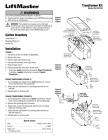 Notice LIFT-MASTER 41C168 Porte de garage