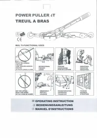 Notice GYS POWER PULLER 4T Treuil manuel