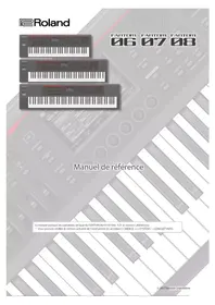 Notice ROLAND FANTOM06 Synthétiseur
