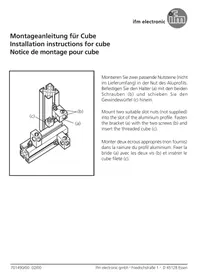 Notice IFM E20951 Profilé aluminium industriel