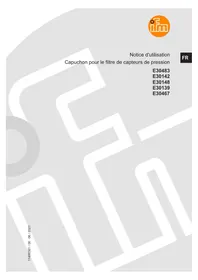 Notice IFM E30467 Accessoire pour capteur de pression