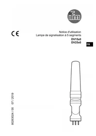 Notice IFM DV1500 Lampe de signalisation