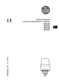 Notice IFM DV2131 Lampe de signalisation