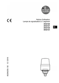 Notice IFM DV2120 Lampe de signalisation