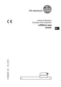 Notice IFM SD8000 Compteur d'air comprimé