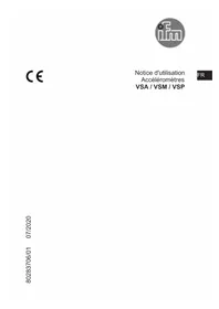 Notice IFM VSA002 Accéléromètre