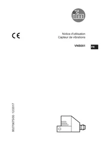 Notice IFM VNB001 Capteur de vibrations