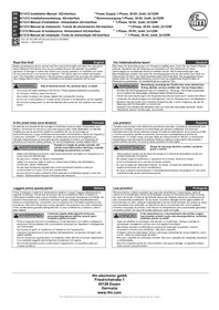 Notice IFM AC1212 Alimentation électrique