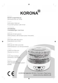 Notice KORONA 57010 Lebensmittelentfeuchter