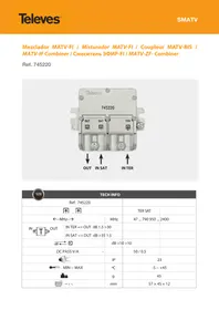 Notice TELEVES 745220 Amplificateur de signal TV