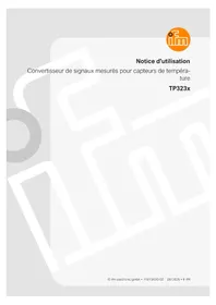 Notice IFM TP3231 Convertisseur électrique