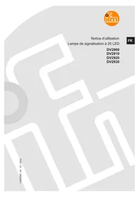 Notice IFM DV2920 Lampe de signalisation