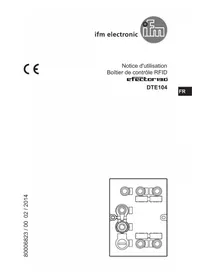 Notice IFM DTE104 Boîtier de contrôle industriel