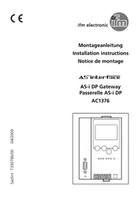 Notice IFM AC1376 Industrielle Automatisierung